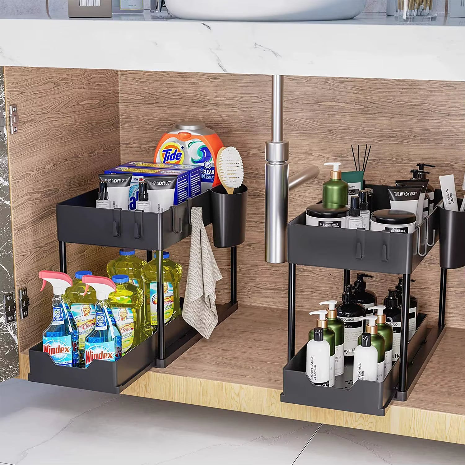 2 Organizador Multiuso 2 NIVELES – Orden Inteligente para tu Hogar