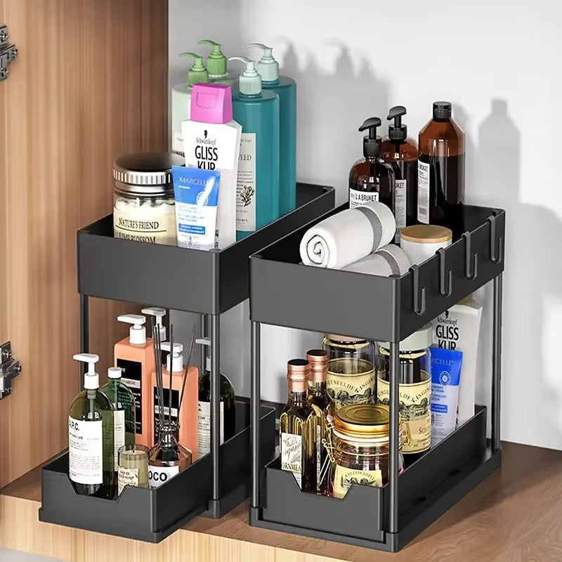 2 Organizador Multiuso 2 NIVELES – Orden Inteligente para tu Hogar