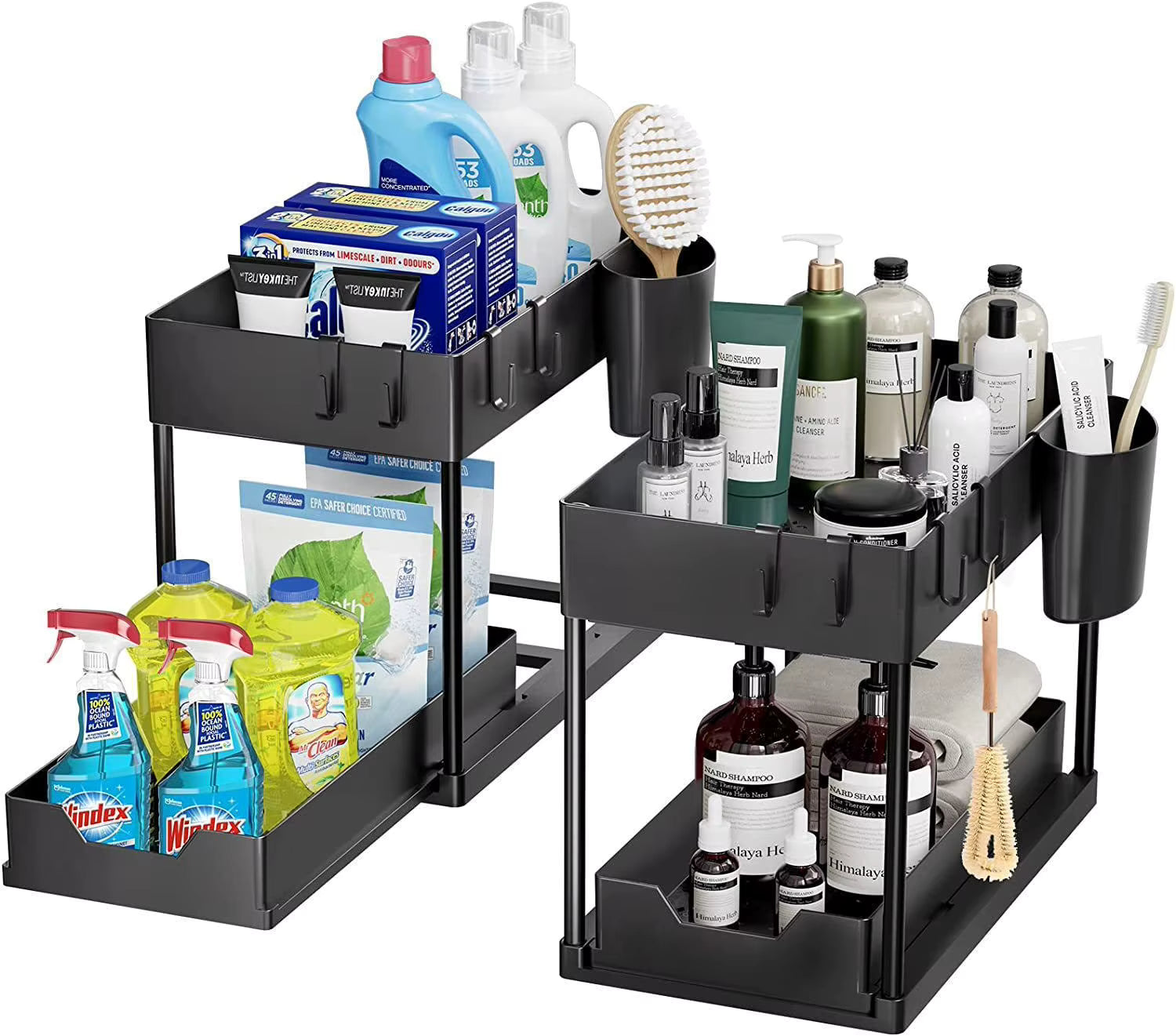 Organizador Deslizante | 2 Niveles Estante Multiuso Cocina y Baño